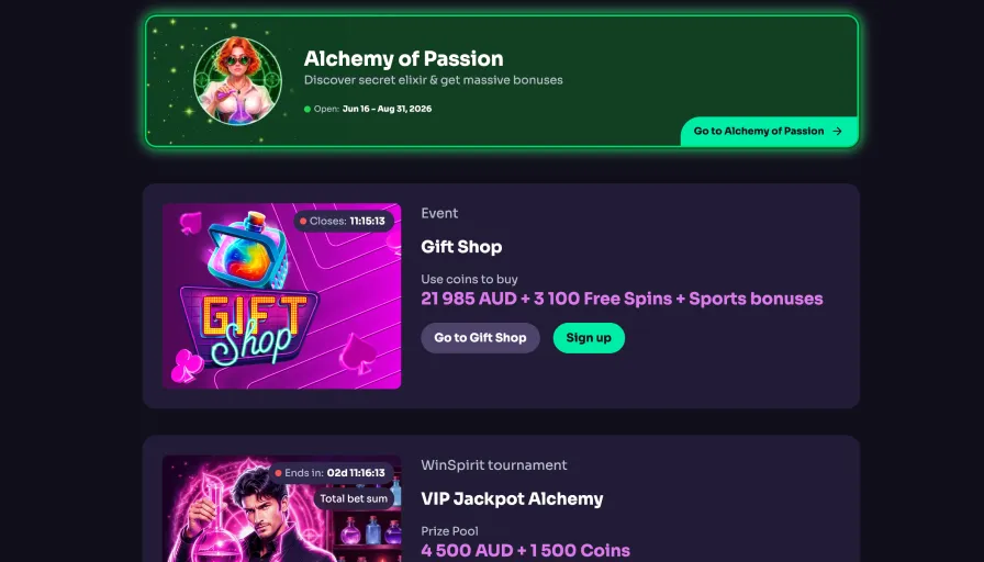 WinSpirit Bonus